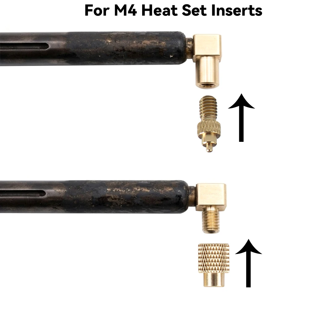 Toaiot Hot-Melt Nut Press-in Head 90° Connector for M4 Adapter Easy To Use And High Quality Tool For 3D Printer Parts view 5