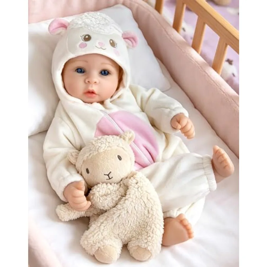

New product tasting price Baby Doll Realistic, 7-inch Lifelike Baby Dolls Set with Feeding Kit Included, Real Life Newborn Baby