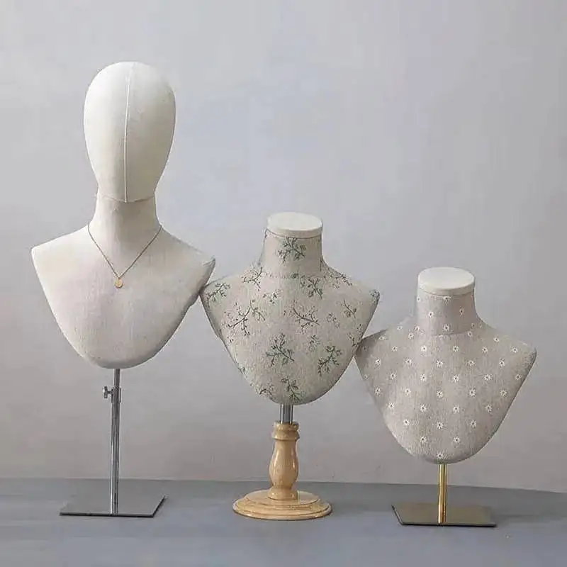 

С головными манекенами для шитья, магазин женской одежды, вставки для манекенов, булавки из массива деревянной основы, ожерелье, подставка для шарфа