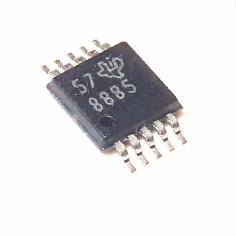 5pcs/Lot ADS8885IDGSR MSOP-10 MARKING;8885 Analog to Digital Converters - ADC 18B 400kSPS microPwr Mini Truly-Diff Inpt