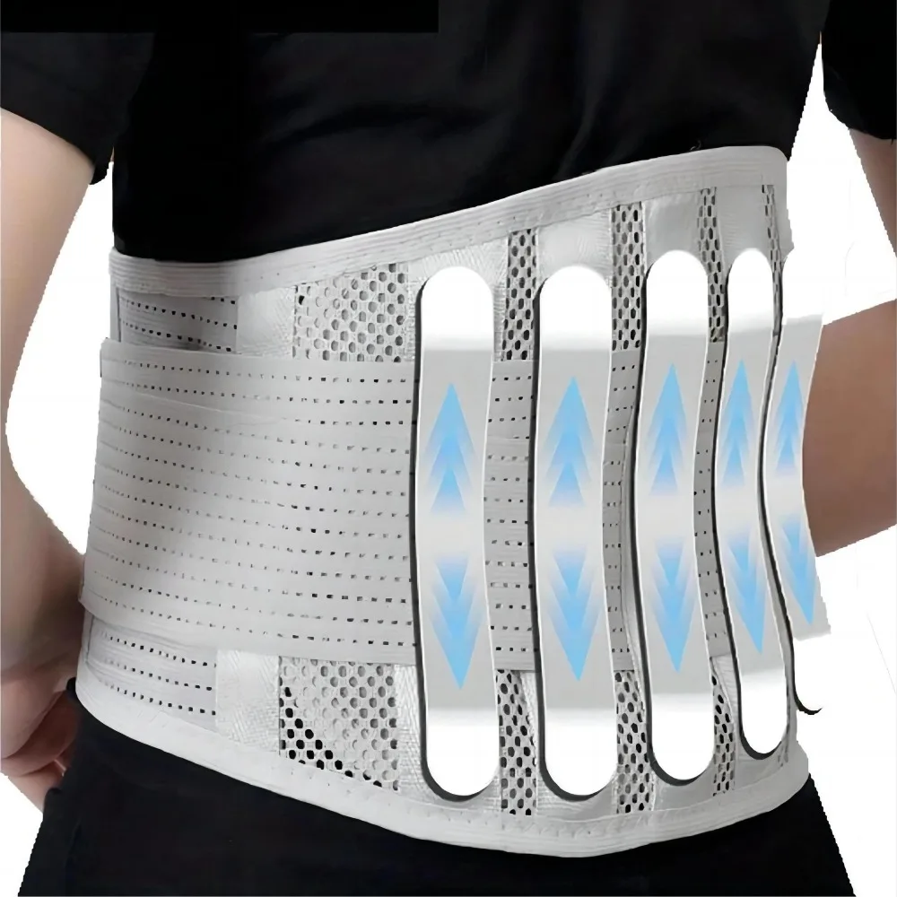 Breathable Hollow-Out High Elastic Waist Trimmer Belt Compression Lumbar Support Band Men Women Home Gym Deadlift Squat 4 Season