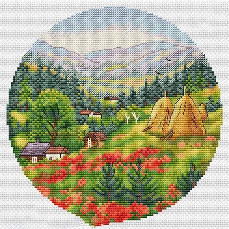 ZZ8934  DIY Homefun Cross Stitch Kit Packages Counted Cross-Stitching Kits New Pattern NOT PRINTED Cross stich Painting Set