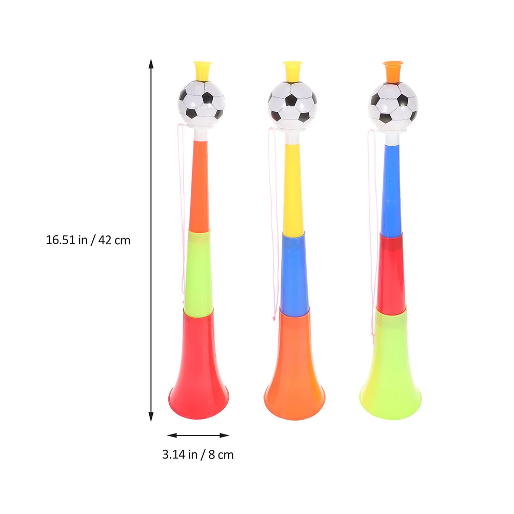 

10Pcs Telescopic Stadium Horn Plastic Noise Makers for Football Game Sporting Event Cheer Props Stadium Horn Funny Toy Trumpet