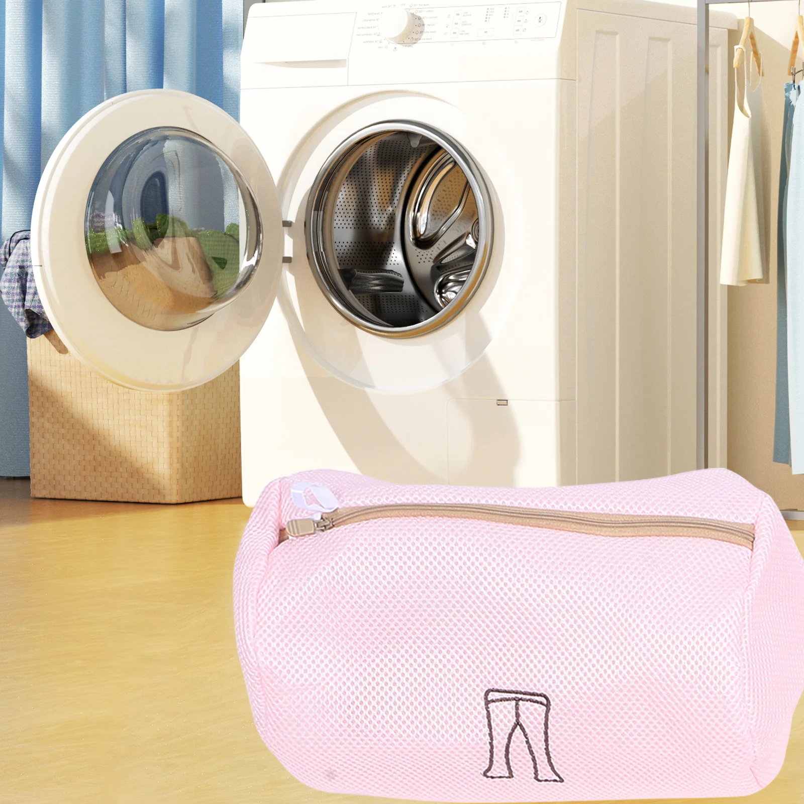 

4Pcs Mesh Laundry Bags Breathable Polyester Wash Bags for Washing Machine Delicate Garment Organizer for Underwear Socks