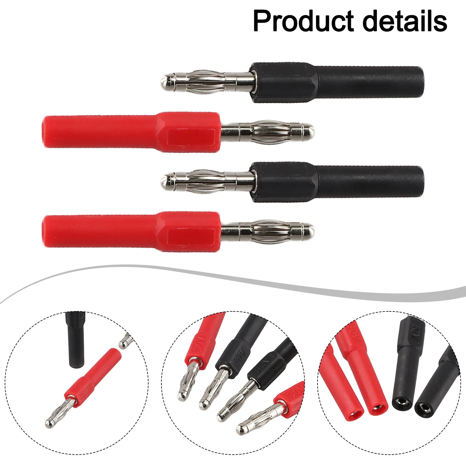 

Test Probe Adapter Test Probe Converter For LED Test For Fast Power-On Detection Converter Adapter Long Service Life