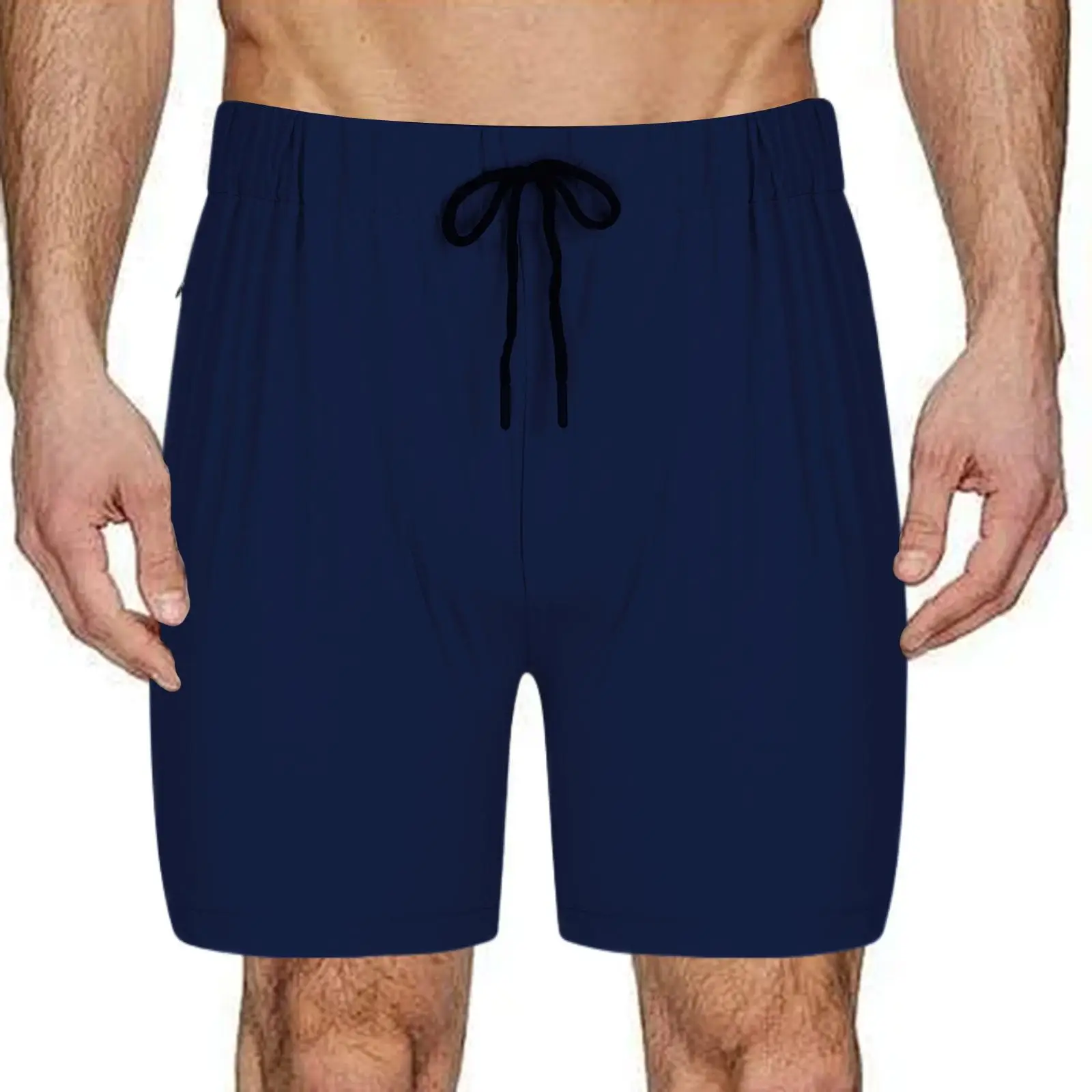 Mens Workout Shorts Sportswear Soft with Towel Loop Quick Dry Athletic Running Shorts with Zipper Pockets for Football Beach