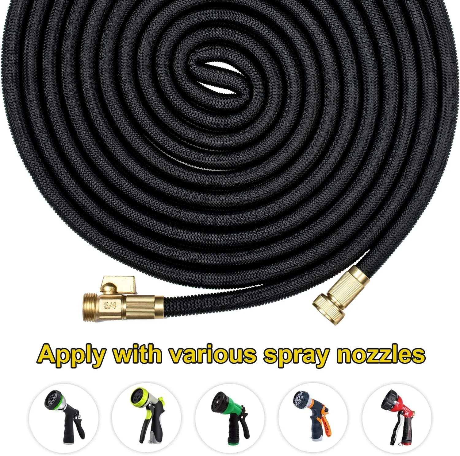 Factory High Quality Expandable Garden Hose Garden Hoses & Reels High-pressure Spray Water Gun view 5