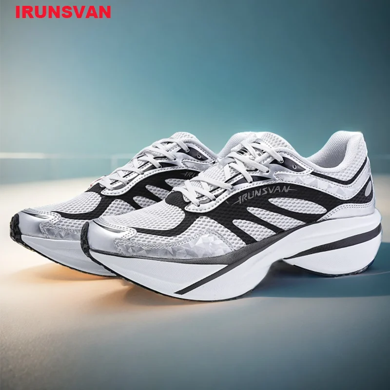 

IRUNSVAN Marathon training sports shoes, outdoor anti slip and comfortable carbon board, high-quality unisex running shoes