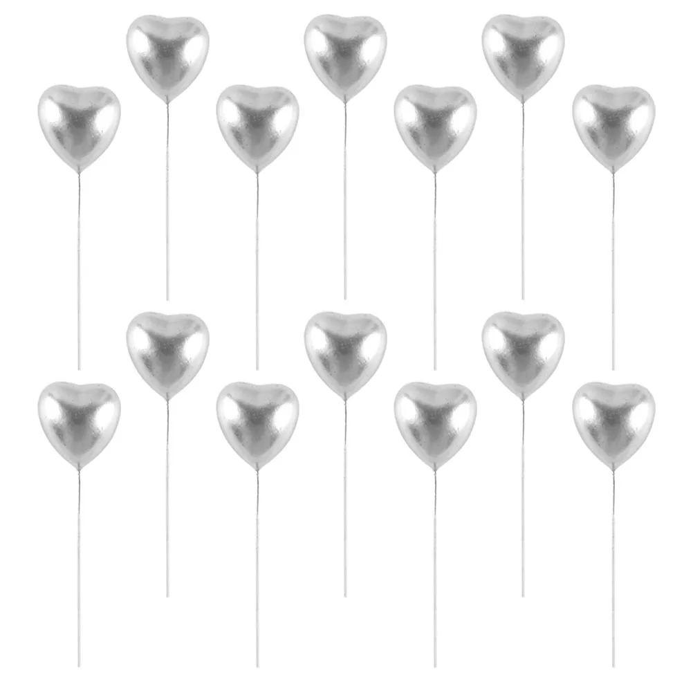 

50Pcs Heart Cake Decor Wedding Birthday Party Baby Shower Delicate Cake Toppers Cupcake Picks Delicate Cupcake Topper