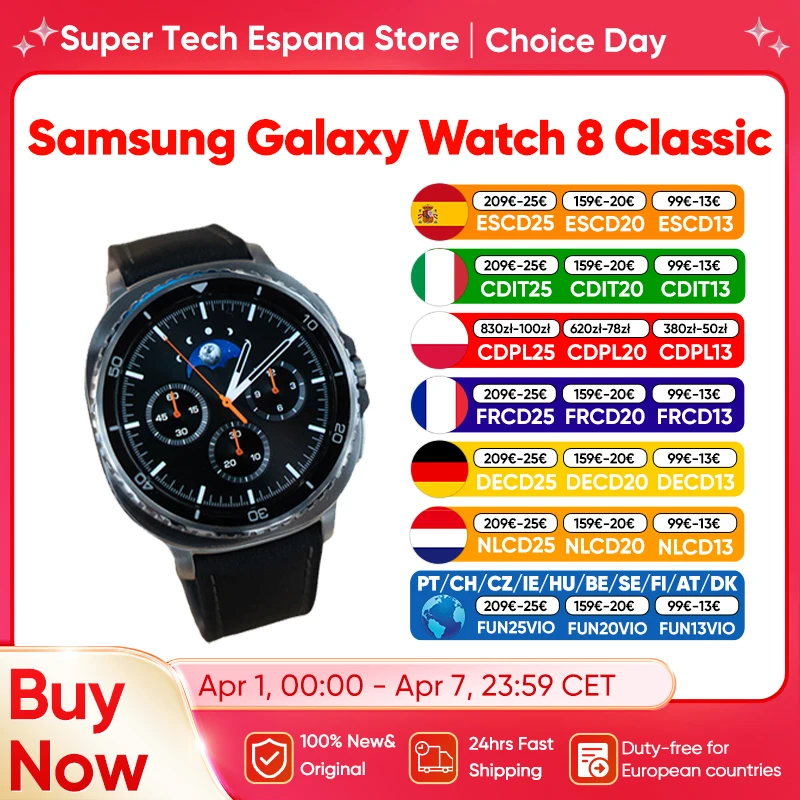 Nouvelle montre connectée Samsung Galaxy Watch 8 Classic 2025
