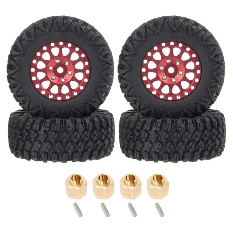 

Комплект металлических дисков B05C-4Pcs 64X24мм (1.2 дюйма) с бедлоком для радиоуправляемых краулеров 1/18 1/24 Axial SCX24 AX24 TRX4M FCX24