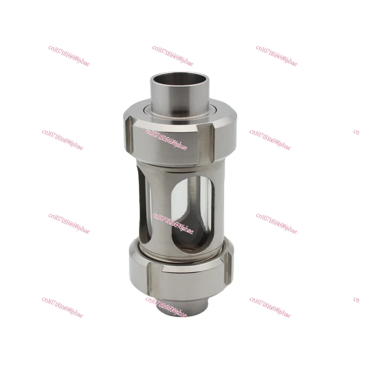 Customized Hygienic Food Grade SS304 316L Three-lamp Welded Thread Inline Pipe Ferrule Hygienic Observation Glass