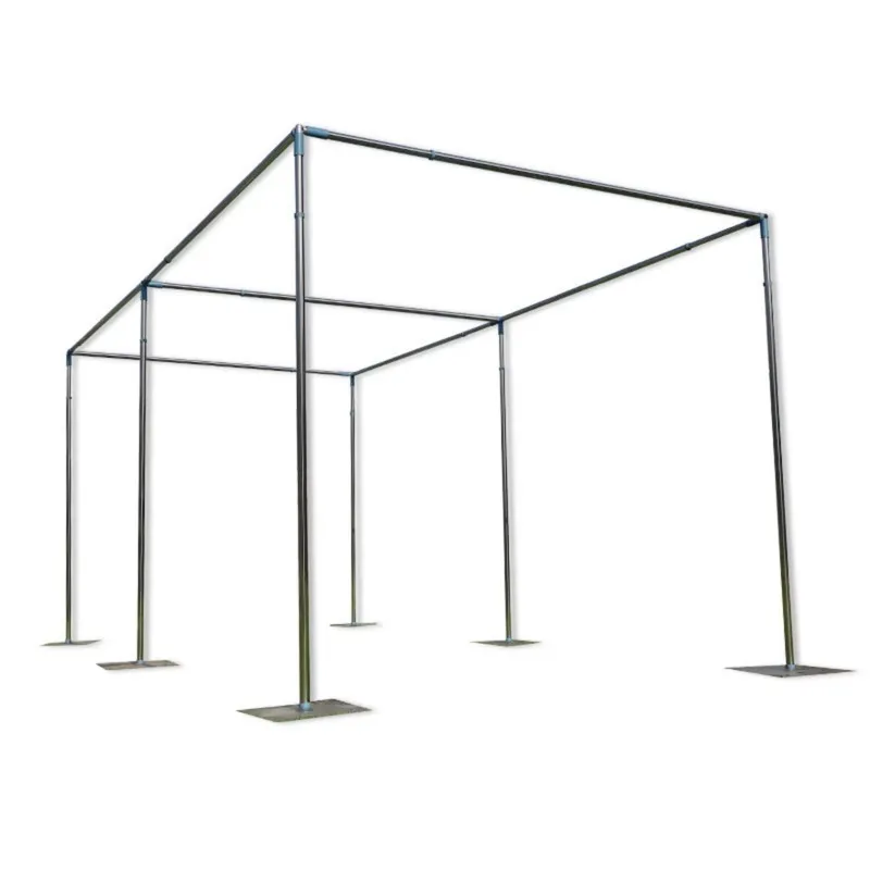 Simple Four Corner Square Pavilion Pipe Drape Kit Adjus   Backdrop Stand Wedding Backdrop Party Stage Decor Pipe & Drape