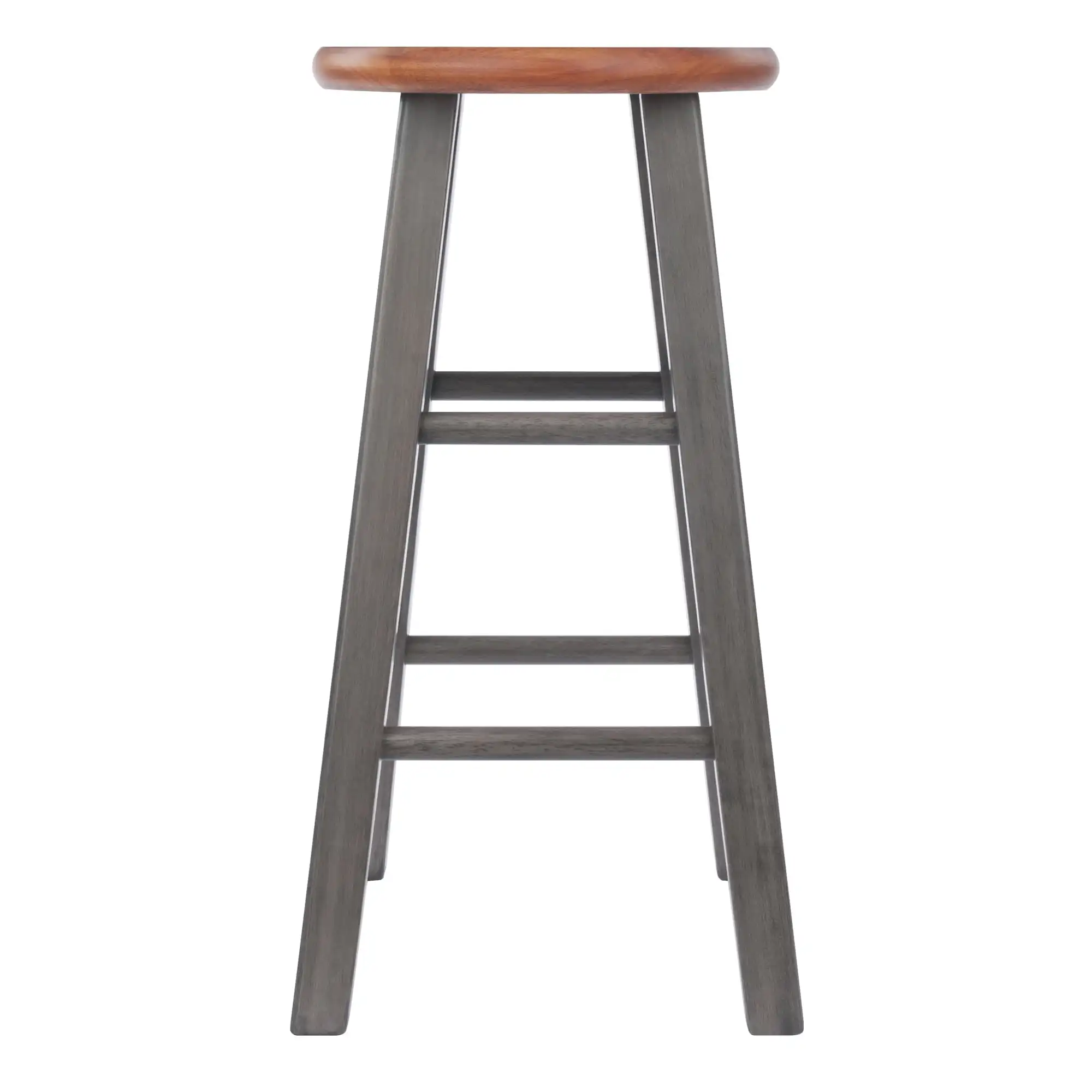 Madeira Ivy Counter Stool, Rústico Cinza e Teca Finish, 24"