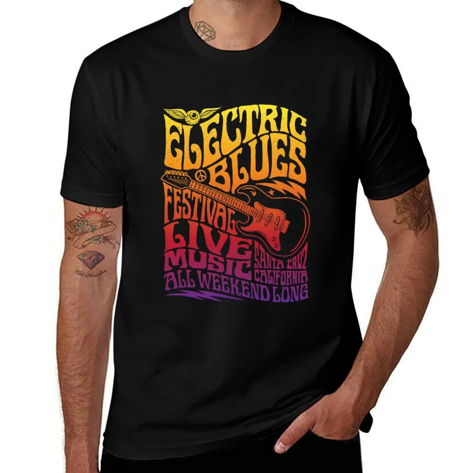 

essential Festival man shirt T-Shirt Electric Blues t tshirt