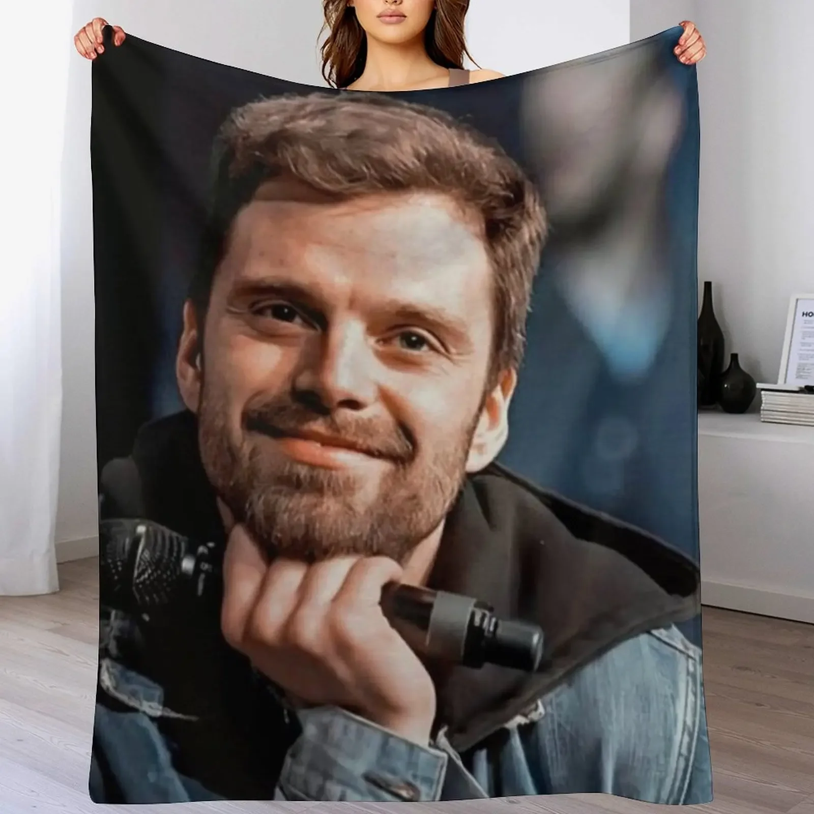 Sebastian Stan Throw Blanket cosplay anime Bed Blankets