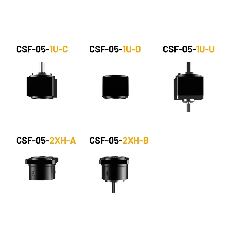 CSF-05-mini Series Harmonic Reducer Horizontal Hard Tooth Surface Reducer CSF-05-XX-1U-D Reduction Ratio 30-50-80