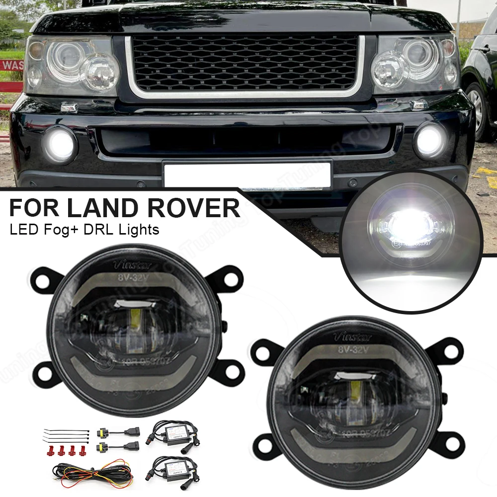 

For Range Rover Sport 2009-2013 Mk3 Discovery Mk V Freelander 2 LF 2x LED Fog Lamp Assembly Daytime Running Lights