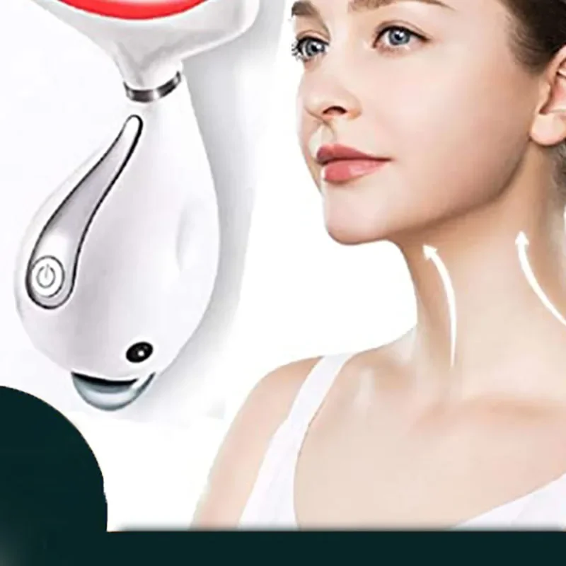 Dolphin Neck Care Beauty Neck Device 3 Colors LED Ultrasonic Vibration Photon Therapy Anti Wrinkle Skin Lifting Machine