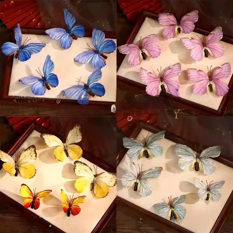 

Dream gradual change butterfly hairpin bridal morning robe headdress beautiful super fairy atmosphere photo hair accessories