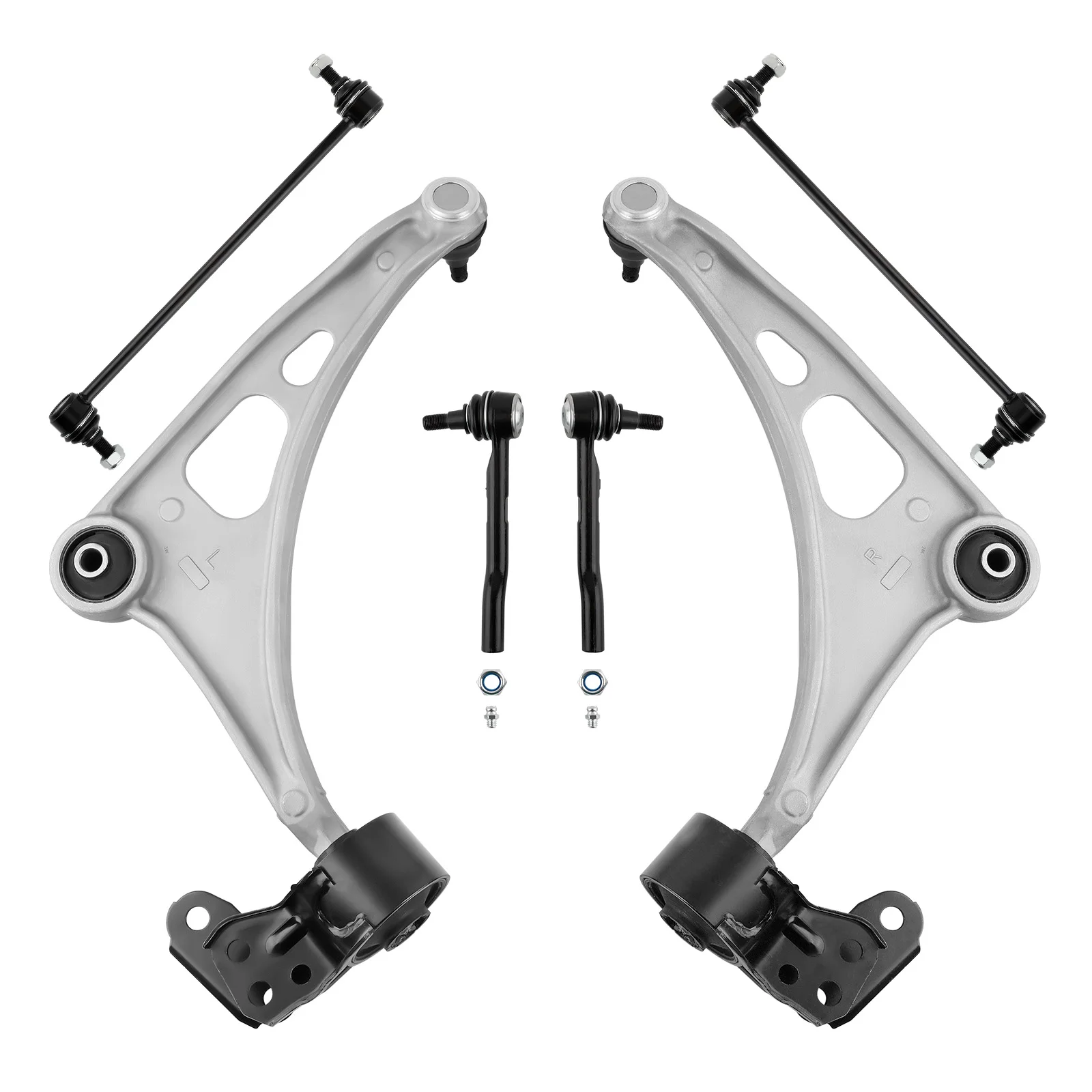 MaXpeedingrods 6x Front Lower Control Arms Aluminum Anodized Ball Joint Tie Rod Sway Bar for Acura MDX for Passport 2 Year