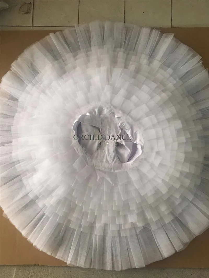 Professional Unique Design Custom Size Girls Performance Wear White Allet Tutu