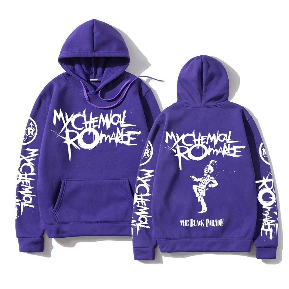 My Chemical Romance Double Sided Graphic Hoodies Streetwear Men Women Black Parade Punk Emo Rock Hoodie Men\'s Hooded Sweatshirt