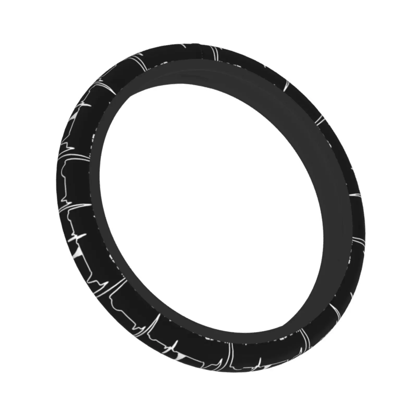 Jesus Saver My Life Car Steering Wheel Cover for Women Men 15 Inch Anti Slip Soft Suitable for Universal Wear Resistance