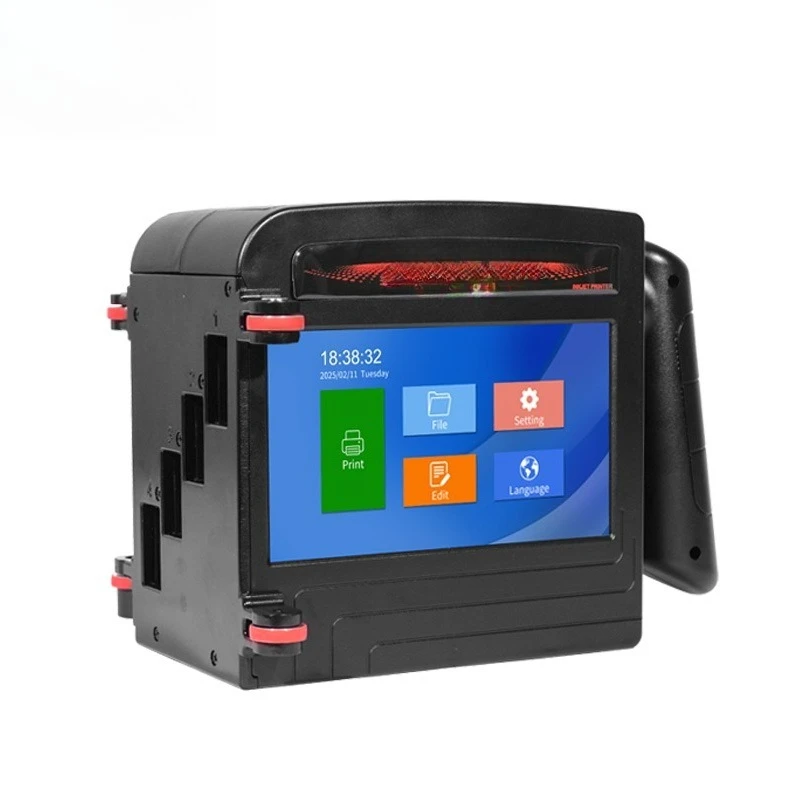 Easy to Operate 100mm Large Format Multi-language TIJ Handheld Inkjet Printers Coding Machine for logo