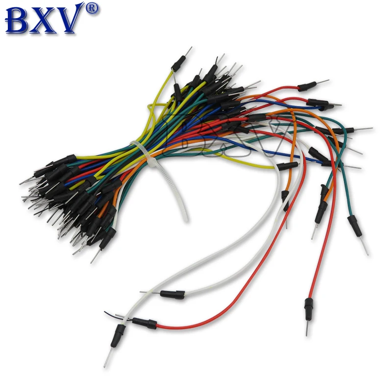 PUMUDDSY 65PCS=1Set Jump Wire Cable Male To Male Jumper Wire For Breadboard 65 Jump Wires