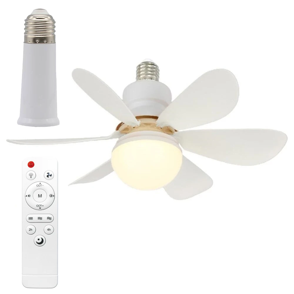 

40w ceiling fan light E27 with remote dimming function LED fan light suitable for living room, study, and home