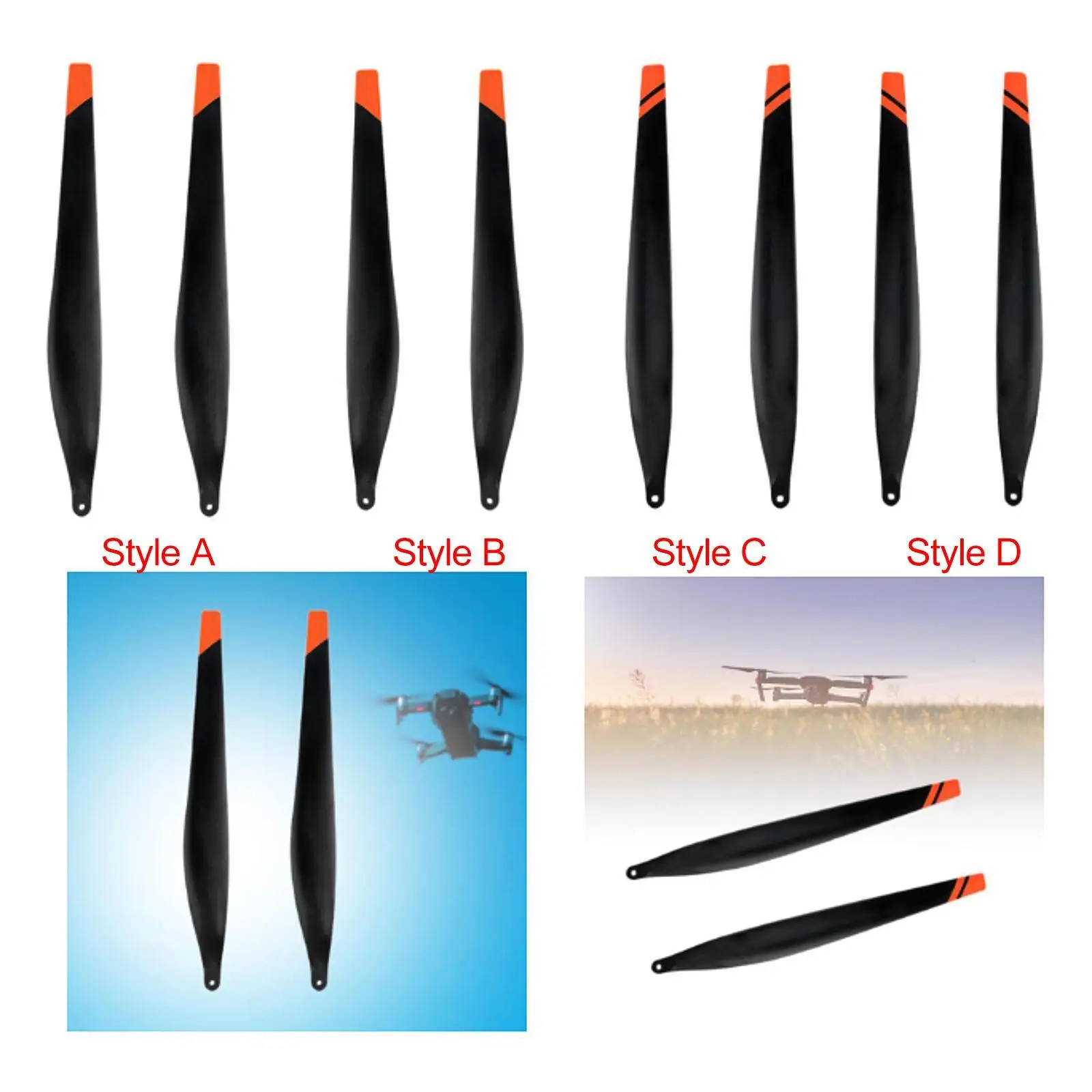 2 قطعة مراوح الطائرة بدون طيار استبدال الطائرة بدون طيار المتوافقة مع ملحقات تشتيت المروحة للتسميد
