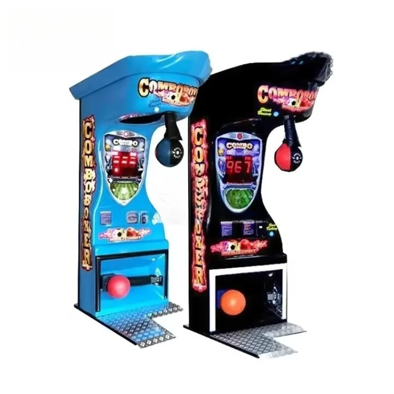 Coin Operated Arcade Game Kick And Boxing Machine Electronic Punch Boxing Amusement Equipment