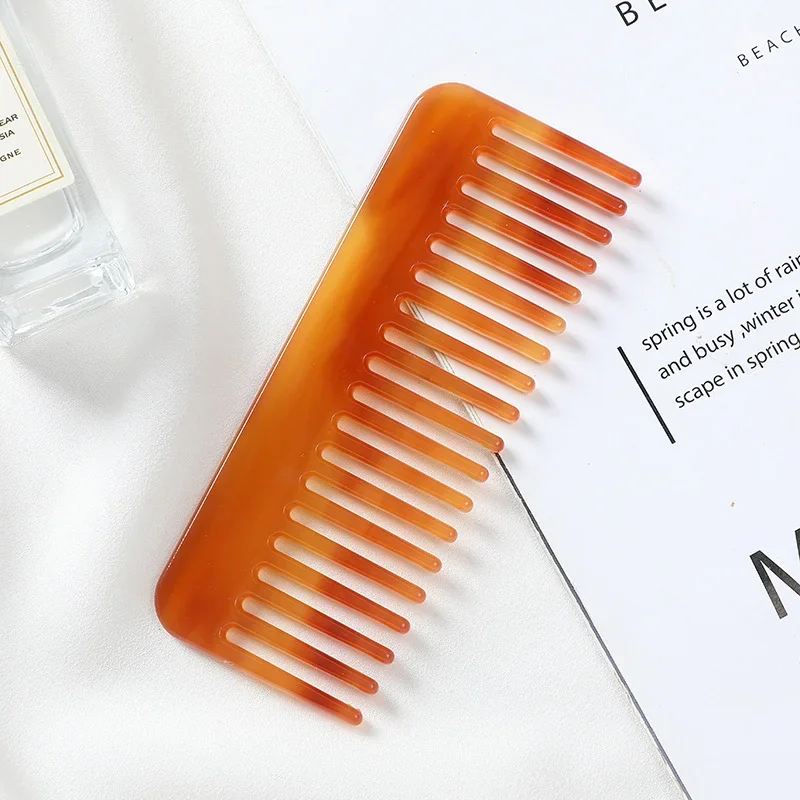 Anti-static Massage Hair Combs Korean Fashion Acetate Colorful Hairdressing Comb Hair Brush for Women Girls Hair Styling Tool