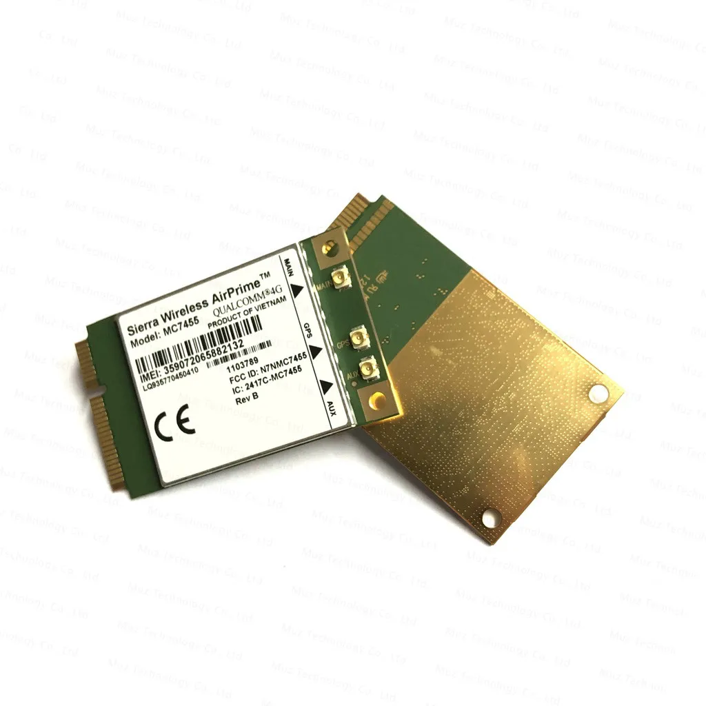 

MC7455 4G LTE CAT6 Оригинальный модуль Sierra GNSS GSM GPRS Qualcomm MDM9230 поддерживает роуминг 3G MC7455