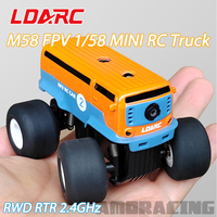 LDARC M58 FPV 1/58 MINI RC Simulated Electric Model Monster Truck RWD RTR 2.4GHz Adult Children's Tabletop Toys