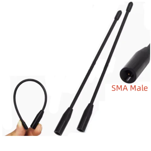 SMA Male 840/868/915MHz soft whip high-gain RFID terminal module NB antenna for UAV.