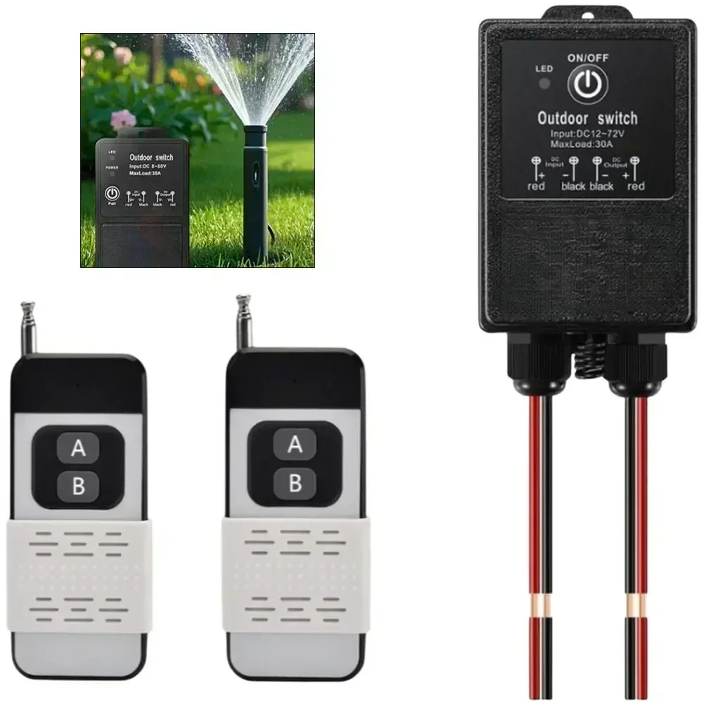 

Релейный переключатель дистанционного управления 12 В, IP65, беспроводной пульт дистанционного управления, 30 А для вентиляторов, аксессуар для тестового измерительного инструмента