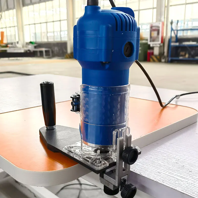 hit productHandheld Electric Trimmer Woodworking PVC Edge Banding Straight Curve Contoured Chamfer Arc Router Trimming Tool Easy