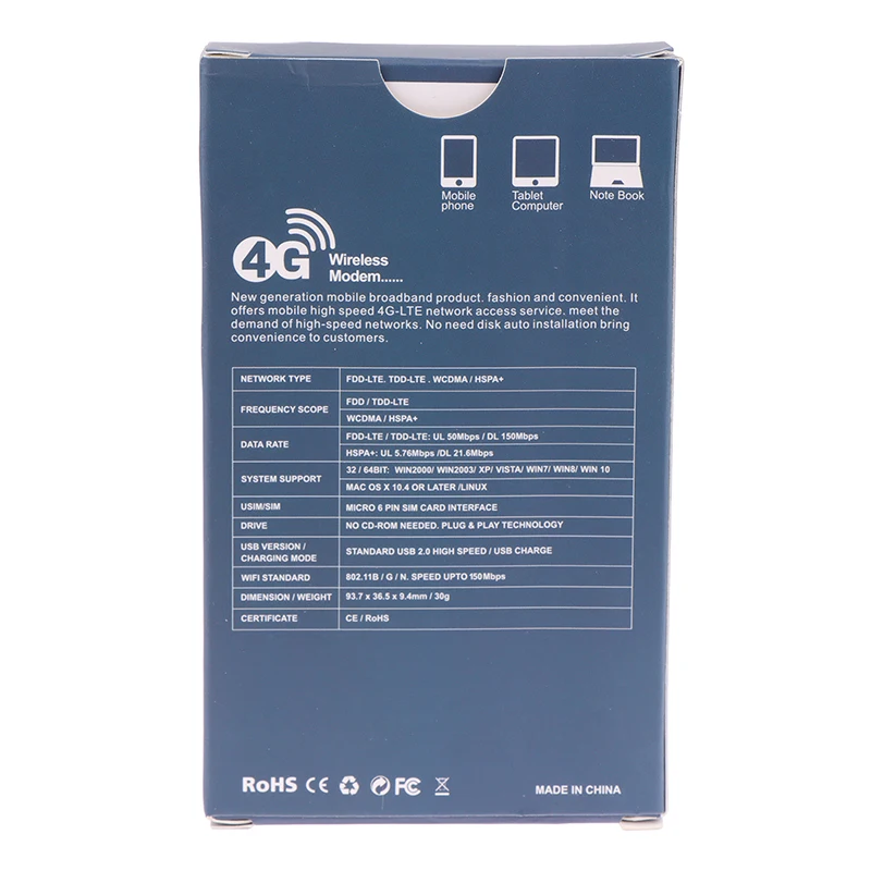 Router 4G LTE USB Dongle WiFi, Router Modem Broadband ponsel stik kartu Sim dengan adaptor saku