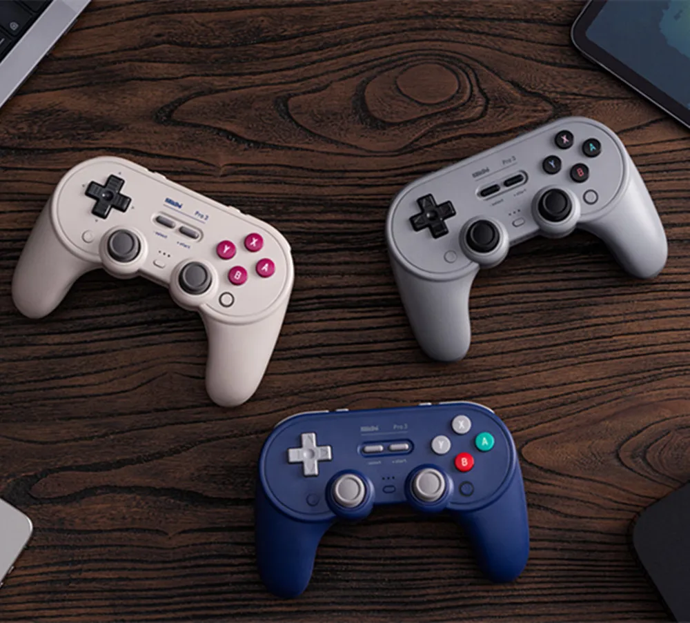 Контроллер 8BitDo с зарядной док-станцией Pro 3 Bluetooth-геймпад адаптер 2 4G для Switch/Windows 10 Android/SteamOS/для Apple Фото №2
