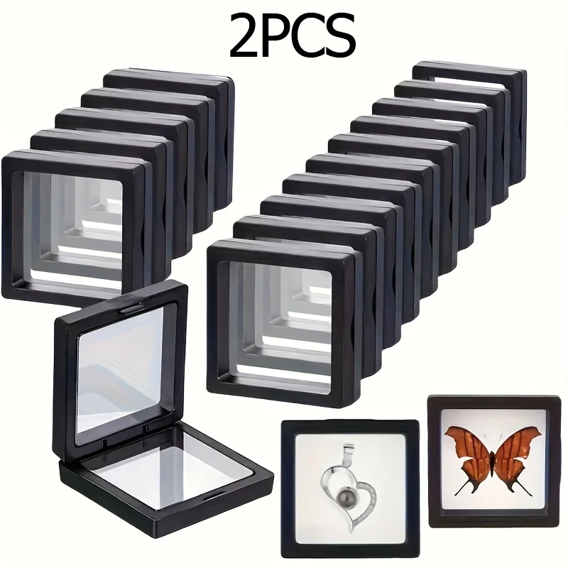 قطعتان من صناديق عرض المجوهرات والساعات والمقتنيات، لا حاجة للطاقة، مثالية لديكور المنزل، صندوق عرض لصنع المجوهرات #1