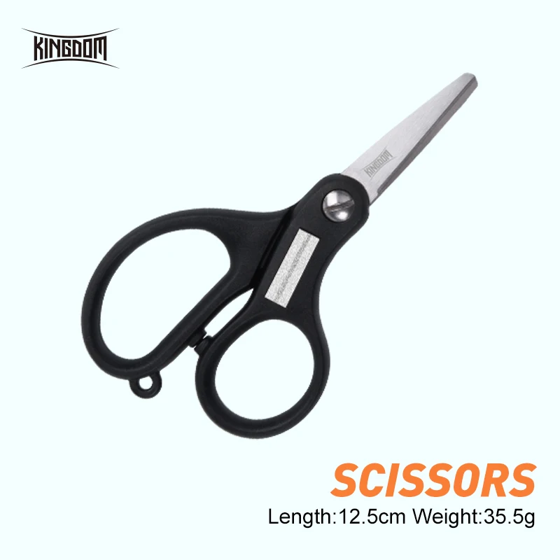 Kingdom Portable Fishing Scissors Stainless Steel  Accessories Multifunction Lure Hooks PE Braided Line Fishing Tackle Tools ﻿