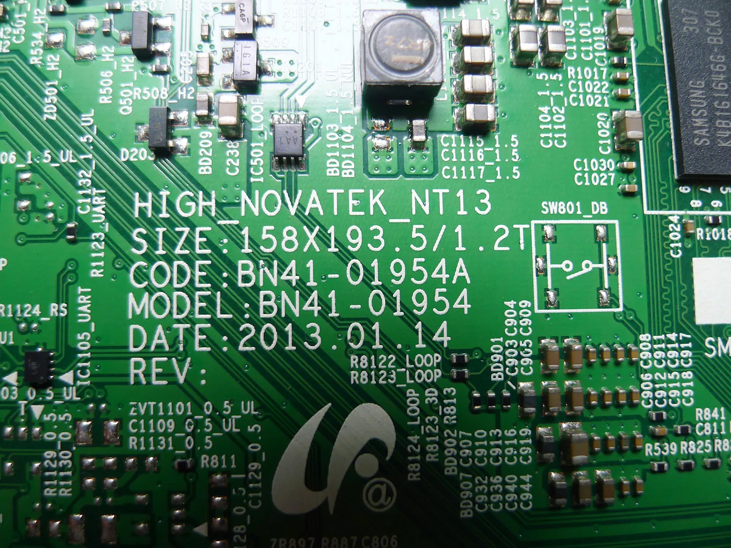 UA55F6100AJ BN41-01954A CY-HF460CSLV1H اختبار موافق لوحة دوائر كهربائية اللوحة الأم