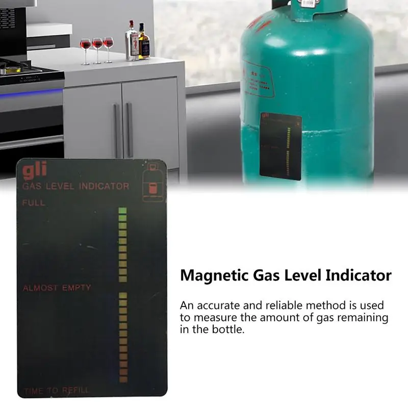 Magnetic Gas Level Indicator Gauge Propane Fuel Gas Tank Bottle Level Indicator Special Tools Kitchen Supplies Utensils