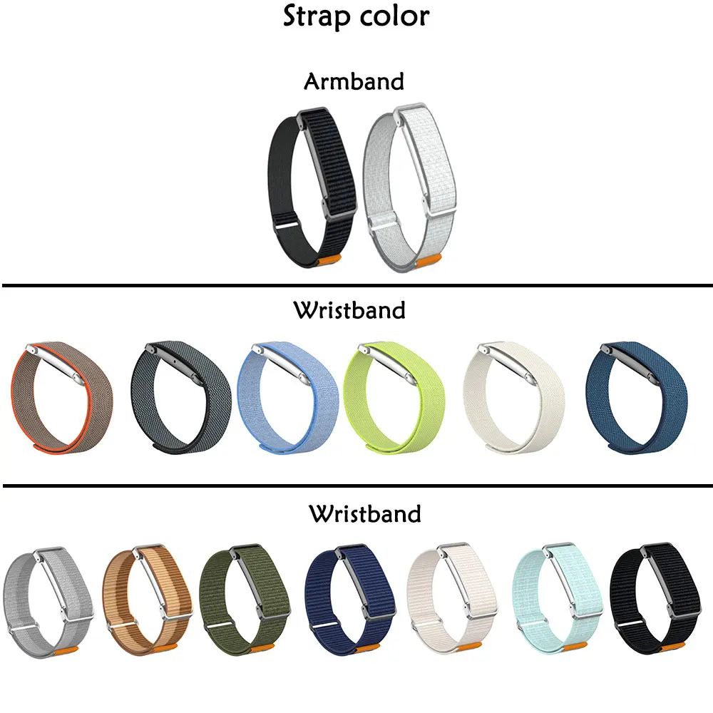 3PCS New Nylon Metal Frame Watch Band for Google Fitbit Air Wear Resistant Sport Replacement Watch Strap for Google Fitbit Air