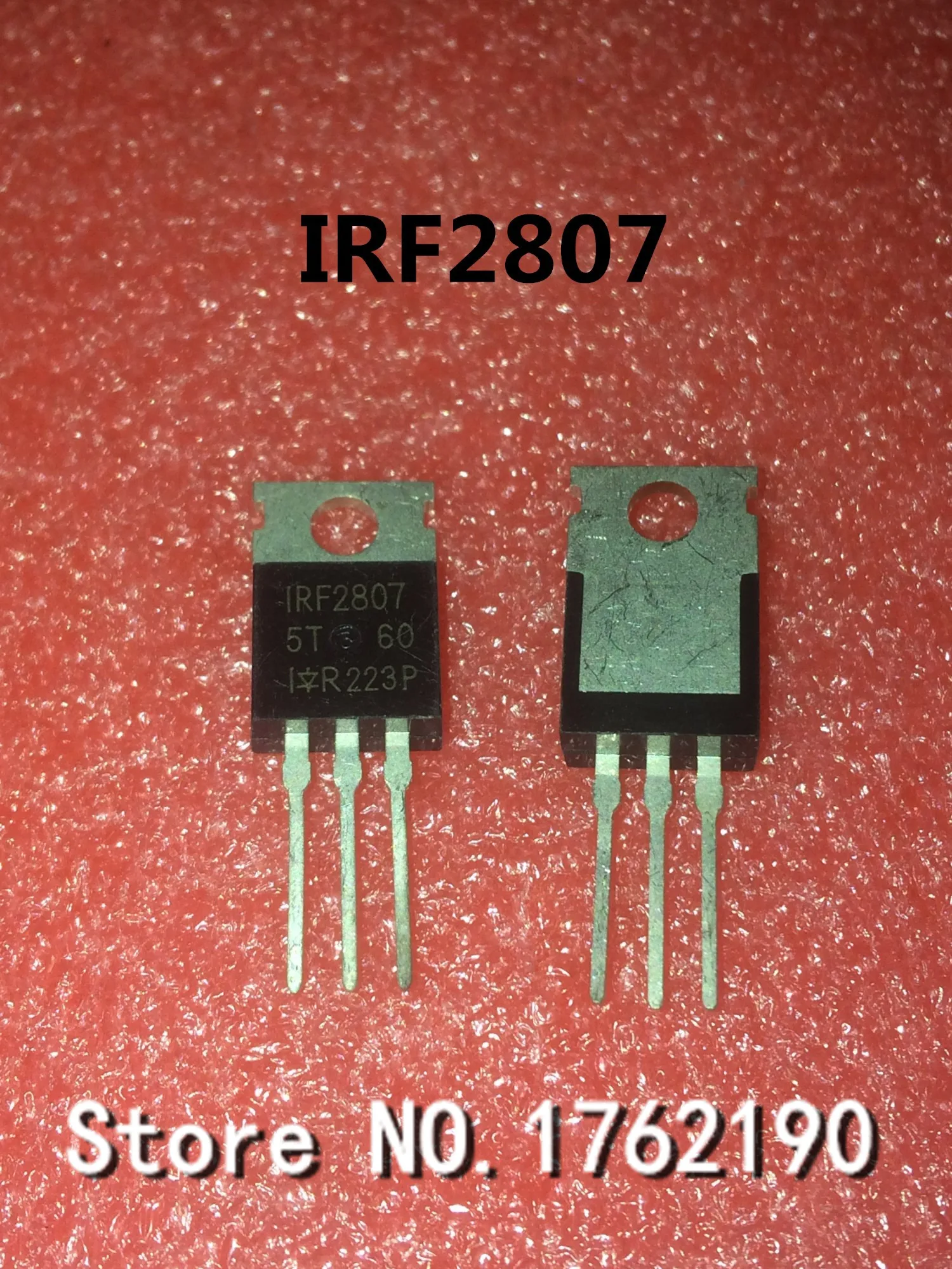 50PCS/LOT IRF2807PBF IRF2807 TO-220 N 75V/82A Field Effect Transistor