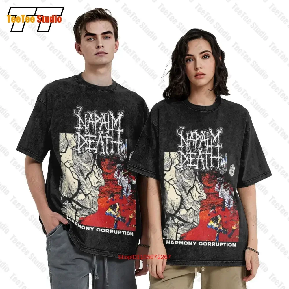 Napalm Death Harmony Corruption Vintage Oversized T-Shirt Cotton For Men Women 801W