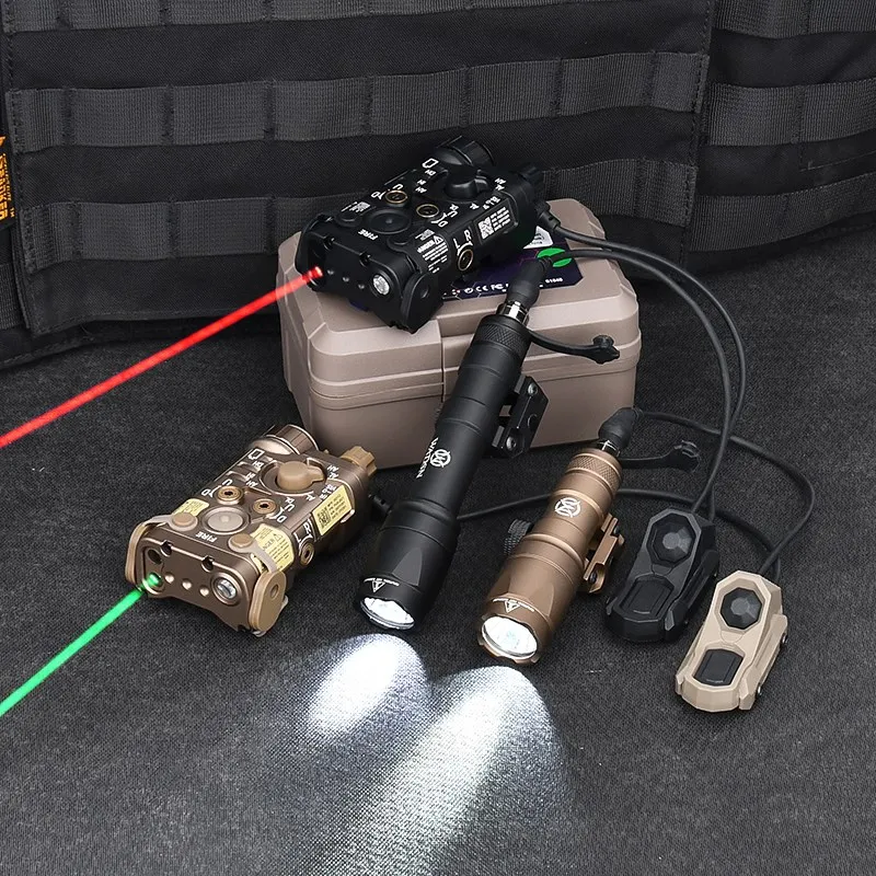 Wadsn L3 NGAL Full Metal Red Green Blue IR Laser Tactical M300A Flashlight Ngal Strobe White LED Light UNAxon Mod Button Switch