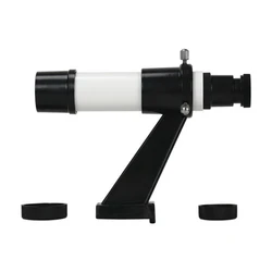 Agnicy Astronomical Telescope Accessories 5X24mm Optical Finderscope Cross Line Reflection In-line Base Bracket